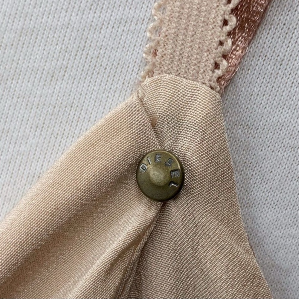 Diesel Silk Beige/Pink Dress - Picture 11 of 16